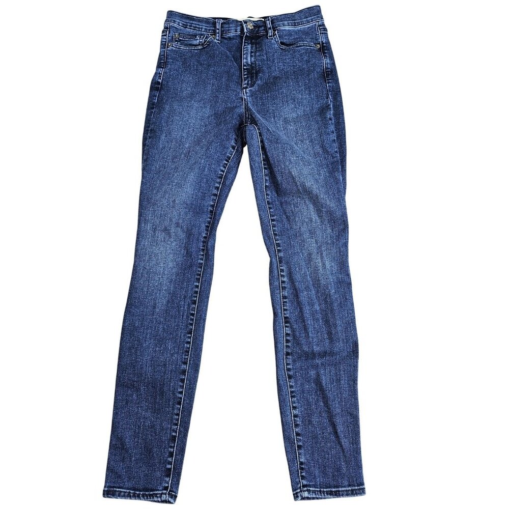 Gap 1969 True Skinny Super High Rise Jeans Womens 4R Blue‎ Medium Wash Stretch